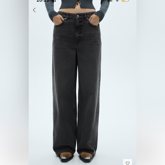 NWOT Mango Low Rise Loose Fit Wideleg Jeans - Picture 2 of 10